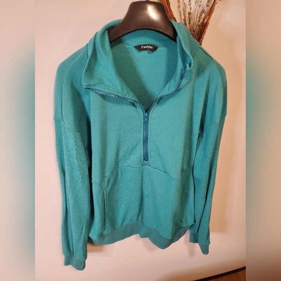 Teal Ribbed Set - Picture 3 of 11